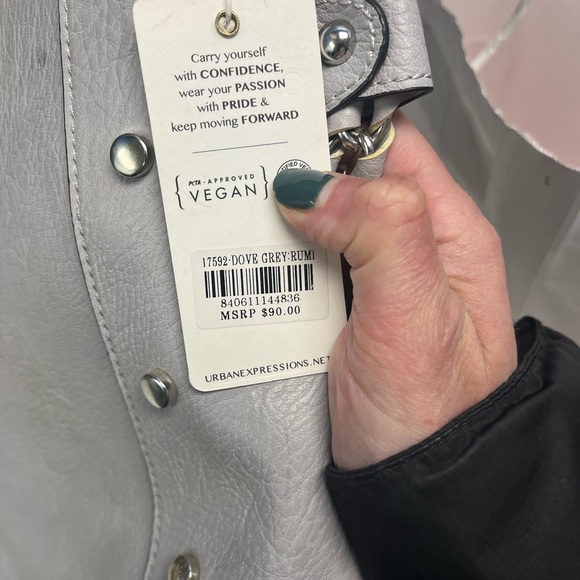 Urban expressions, vegan approved, gray pocketbook - Picture 2 of 5